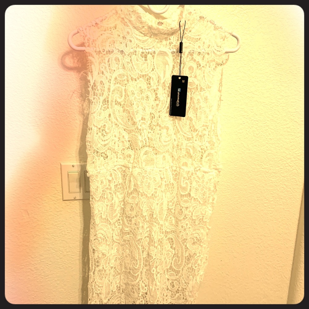 White Lace slip dress